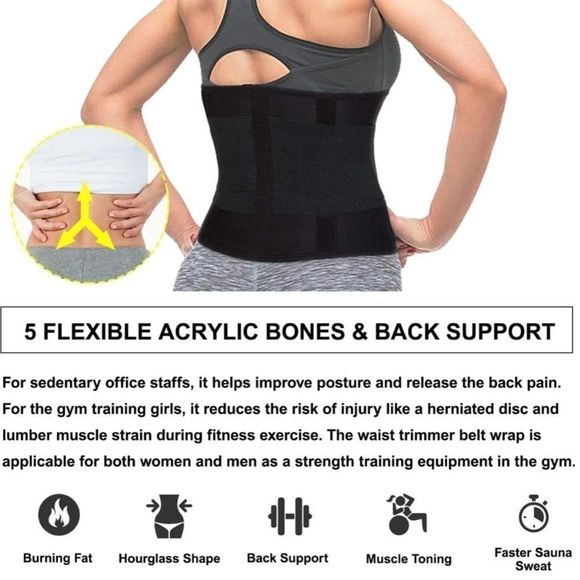 Hourglass Slimming Waist Trainer Abs Belt By Maya Nicks - Picture 3 of 6